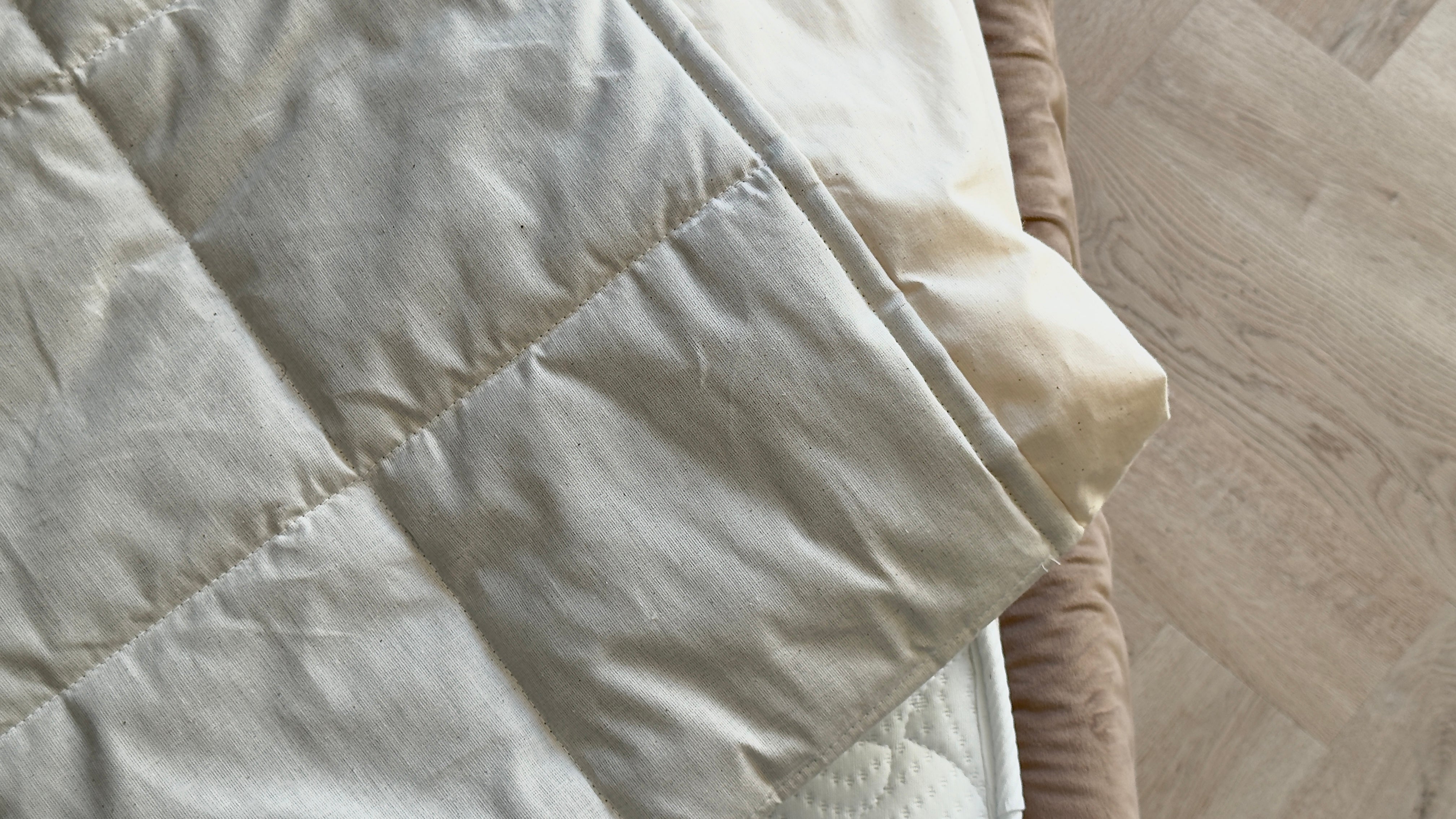 Hemp Linen Mattress Pad cover as fitted sheet filled organic Hemp Fiber in 100% non-dyed Cotton fabric Queen Full, Twin, King, custom size/Hypoallergenic (Copy)