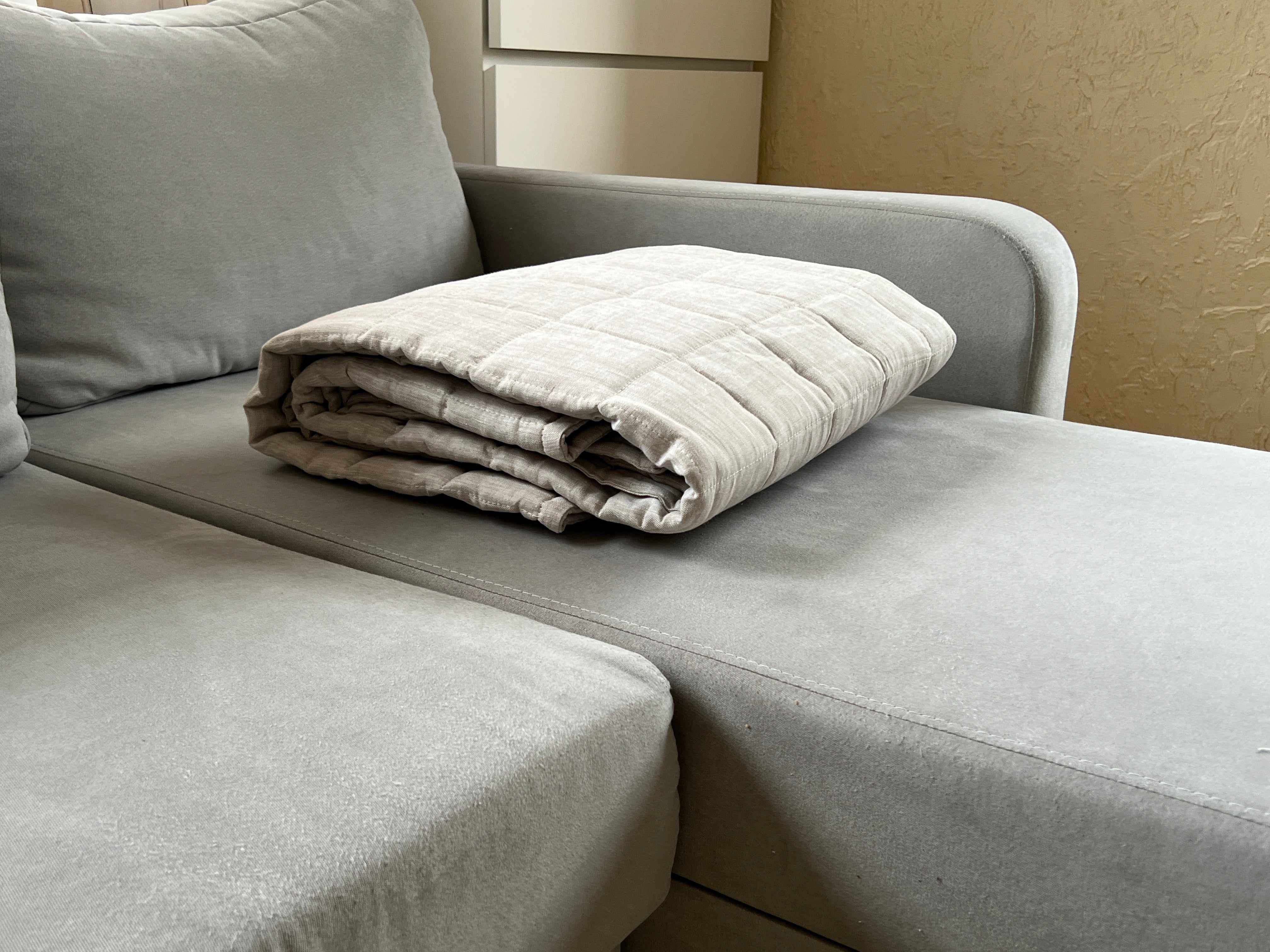 Linen Quilted Sofa Cover filled organic Hemp Fiber Protector Covers Machine Washable Furniture Protectors Couch Slipcovers Custom made sizes