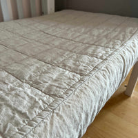 Organic Hemp Mattress Pad in linen fabric as fitted sheet/ filled Hemp Fiber + 100% Flax cover/Queen Full, Twin, King size/Hypoallergenic
