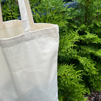 Tote Bag Canvas Bag "Hemp Organic Life" Natural Shopping Bag with print of plants Hemp Linen Buckwheat Hulls Shoulder Bags