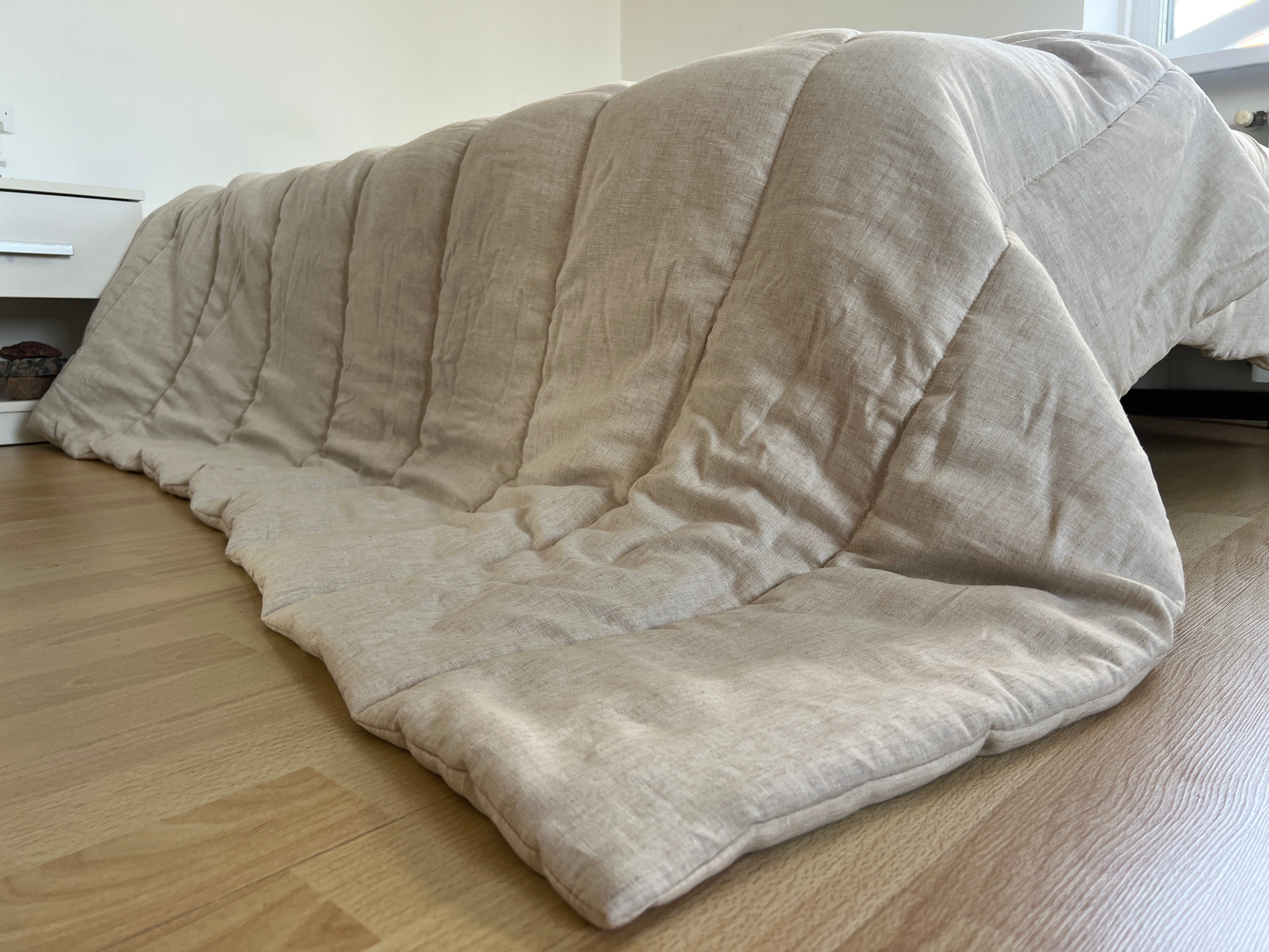 Warm Hemp Blanket HEMP duvet insert comforter HEMP natural non-dyed fabric filled organic Hemp fiber filler Custom size Twin Full Queen King