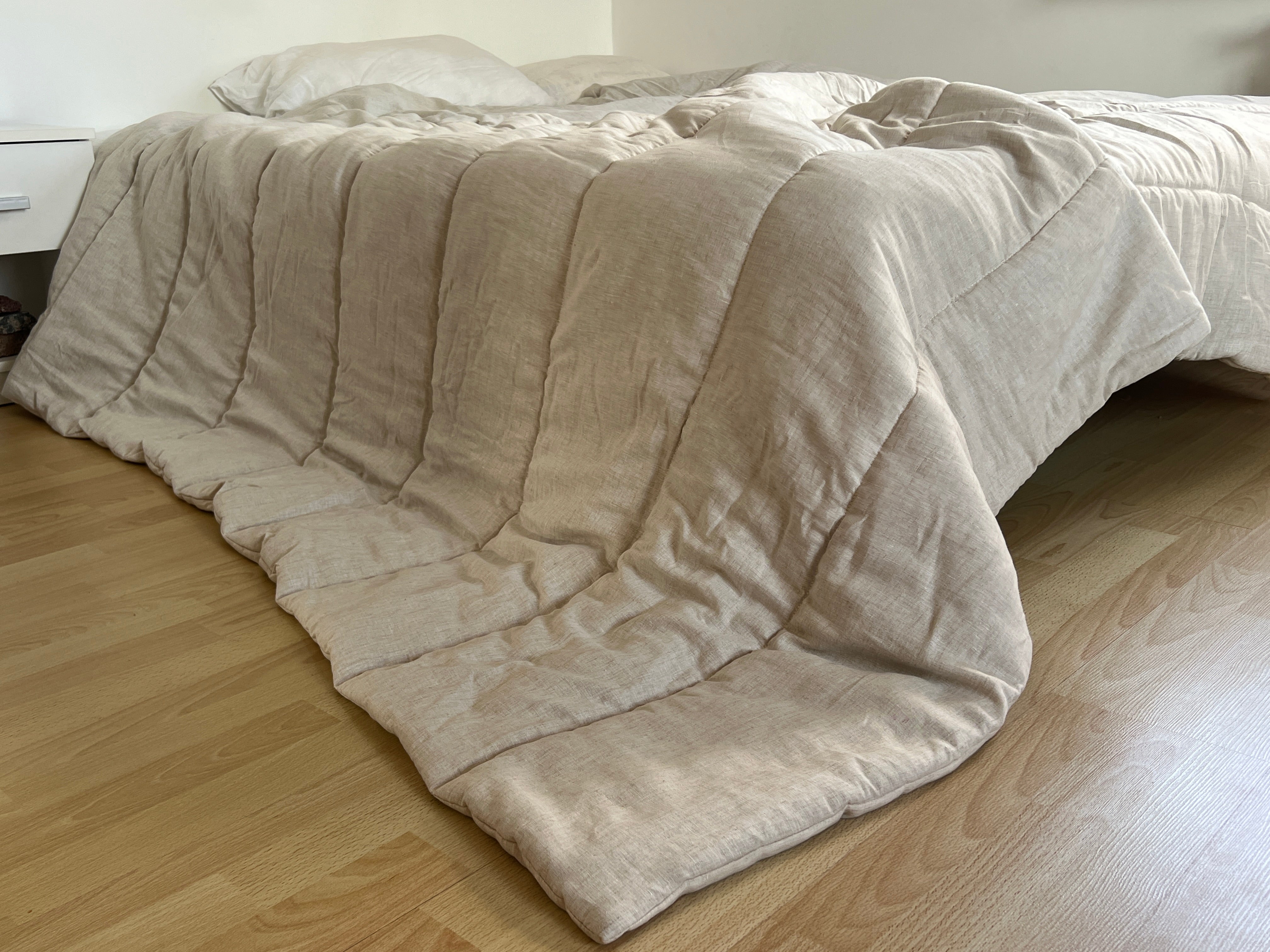 Warm Hemp Blanket HEMP duvet insert comforter HEMP natural non-dyed fabric filled organic Hemp fiber filler Custom size Twin Full Queen King