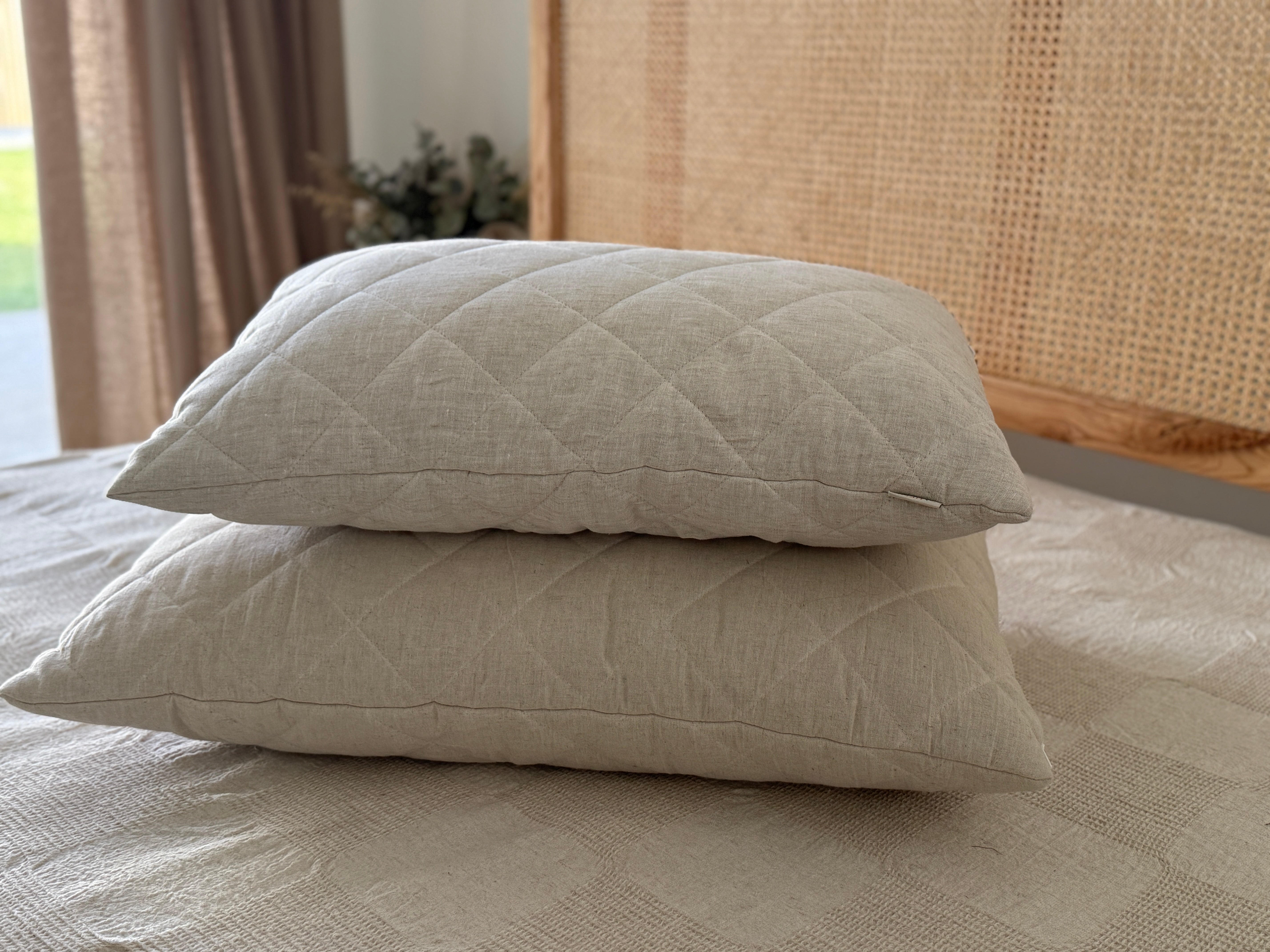 HEMP Pillow filled organic HEMP FIBER in Hemp fabric Hypoallergenic Bed Pillow Eco pillow