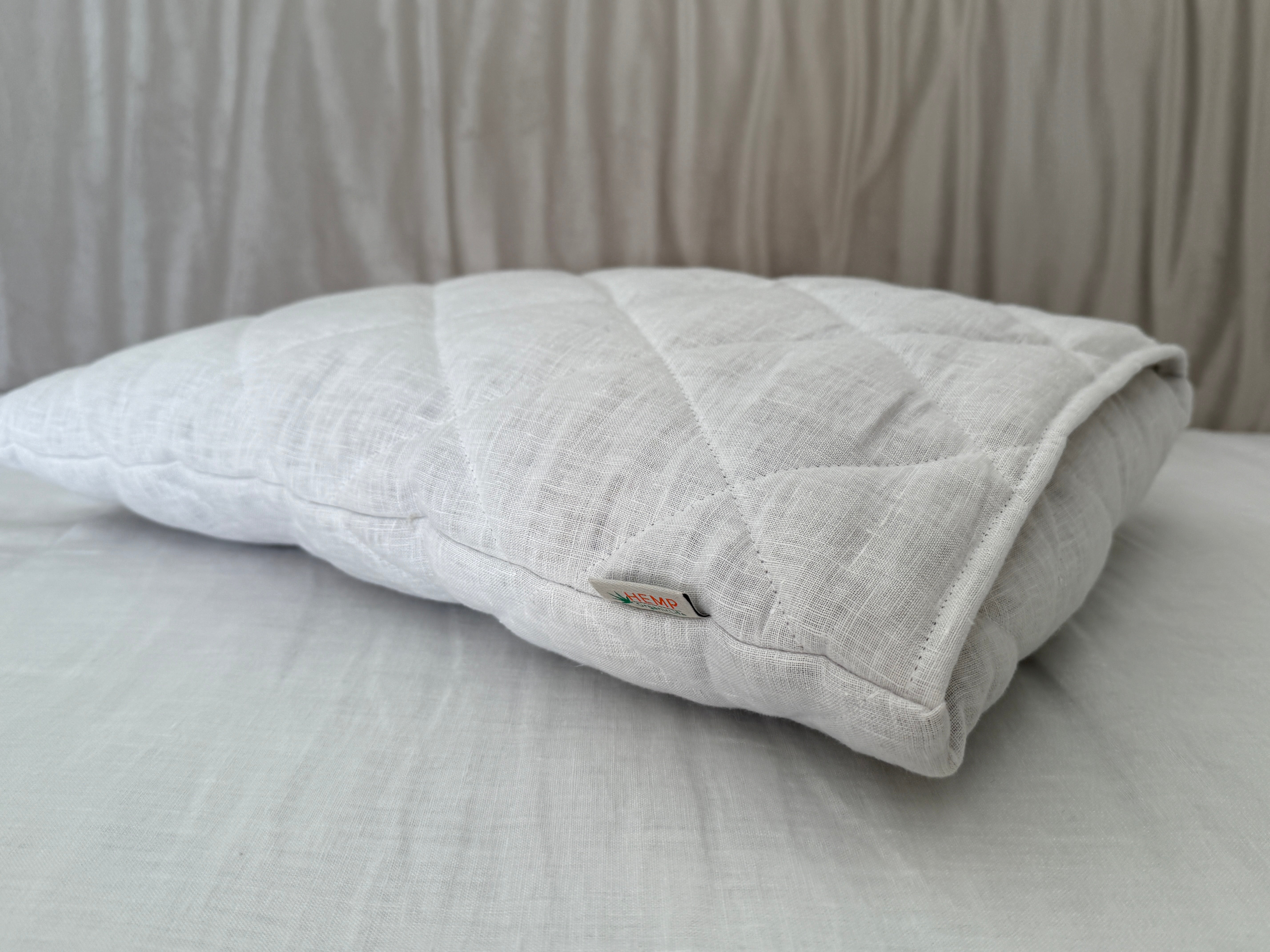 HEMP Pillow for a newborn baby filled organic HEMP FIBER in hemp fabric Hypoallergenic Bed Pillow /Eco pillow