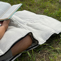 Thick HEMP Sleeping Bag Hemp Fabric filled Organic Hemp Fiber Filler Hand Made non-dyed, unbleached eco friendly sleep bag