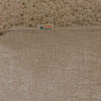 Organic Play mat filled HEMP Fiber in non-dyed linen fabric  Nursery Baby Blanket Blanky padded
