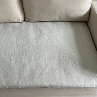 Organic Hemp Linen Sofa Protector Cover for Dogs Cats Machine Washable Furniture Protectors Sofa & Couch Custom made sizes Sofa Topper