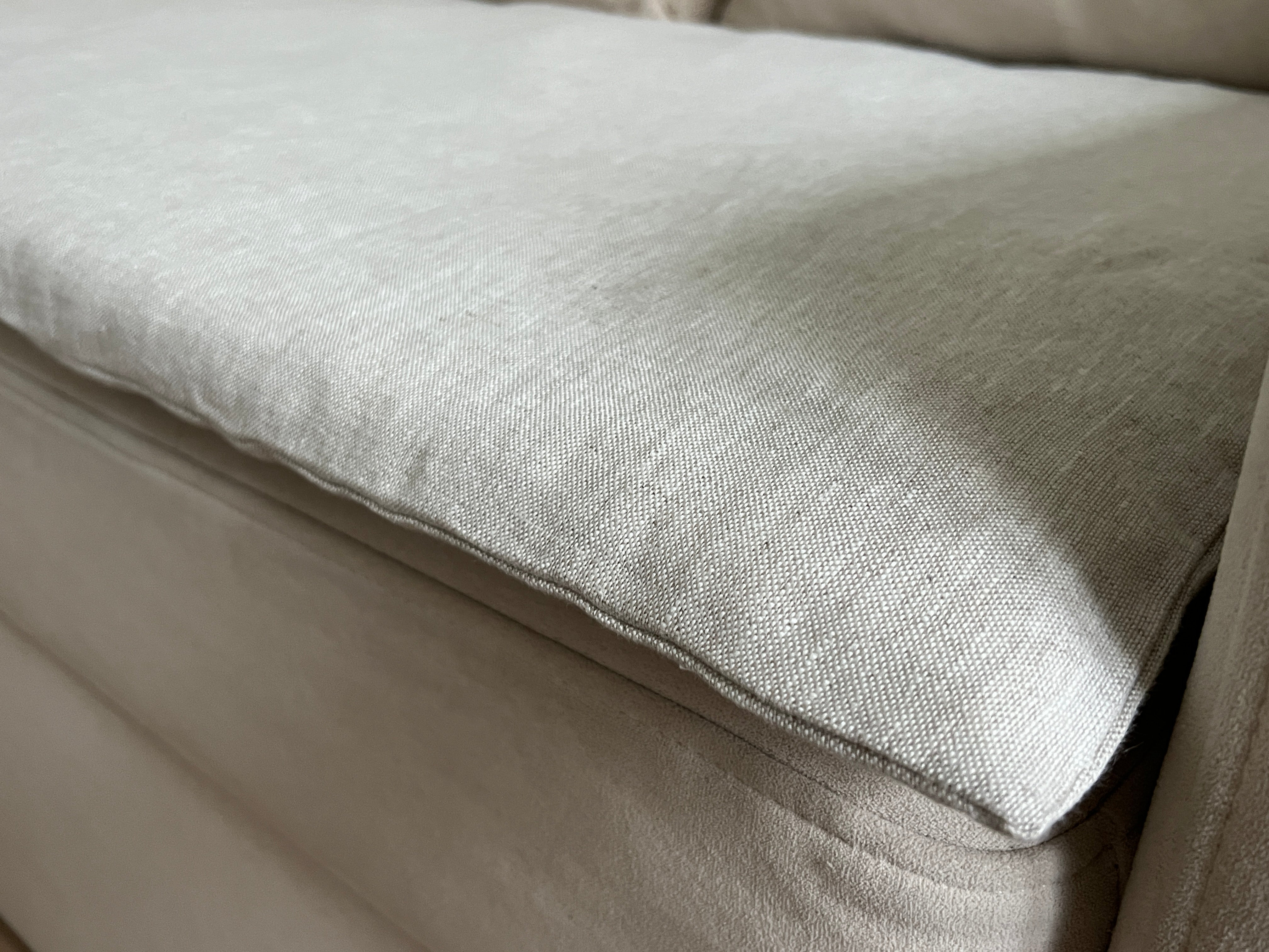 Organic Hemp Linen Sofa Protector Cover for Dogs Cats Machine Washable Furniture Protectors Sofa & Couch Custom made sizes Sofa Topper