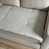 Hemp Linen Sofa Protector Cover Machine Washable Furniture Protectors Sofa & Couch Slipcovers Custom made sizes Sofa Topper for Dogs Cats