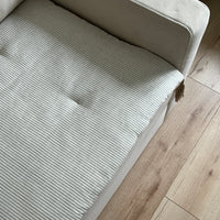 Hemp Linen Sofa Protector Cover Machine Washable Furniture Protectors Sofa & Couch Slipcovers Custom made sizes Sofa Topper for Dogs Cats