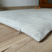 Natural Hemp Linen Play Mat with Linen Removable cover filled organic HEMP Fiber - cotton mat in non-dyed linen Nursery Baby Blanky padded