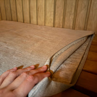 Hemp Natural Sauna Mat Linen Seating pads filled organic Hemp fiber filling in natural non-dyed linen fabric, Eco Friendly Sauna Accessories