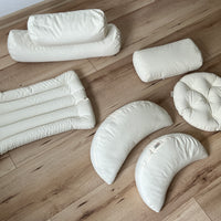 Cotton floor cushion filled organic Buckwheat hulls /Organic Meditation cushion/buckwheat shells pillow seat