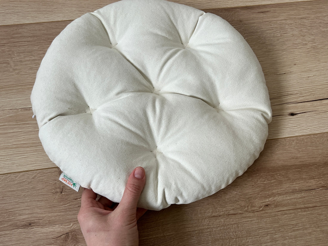 Cotton floor cushion filled organic Buckwheat hulls /Organic Meditation cushion/buckwheat shells pillow seat