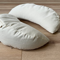 Big Meditation Cresсent cushion pillow filled with buckwheat hulls 20"x7.8"x3.9" (50x20x10cm)
