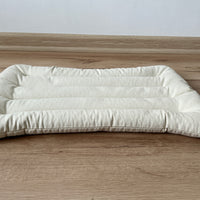 Meditation Сushion with Buckwheat hulls in natural non-dyed Cotton fabric / for Yoga studio/ zabuton Organic Massage Pillow seat