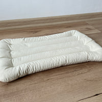 Meditation Сushion with Buckwheat hulls in natural non-dyed Cotton fabric / for Yoga studio/ zabuton Organic Massage Pillow seat