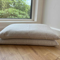 Linen Buckwheat Hulls Pillow Linen non-dyed Fabric organic high quality Buckwheat Hulls Bed Pillow Eco friendly pillow for sleep