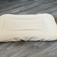 29"x45" (75x115 cm) Hemp Linen Pet Bed Mat Pad Cushion Removable Washable Linen Cover Organic Hemp Fiber Filler Natural Linen Fabric