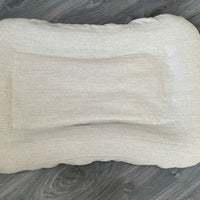 29"x45" (75x115 cm) Hemp Linen Pet Bed Mat Pad Cushion Removable Washable Linen Cover Organic Hemp Fiber Filler Natural Linen Fabric