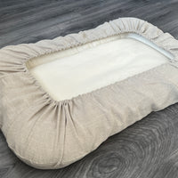 29"x45" (75x115 cm) Hemp Linen Pet Bed Mat Pad Cushion Removable Washable Linen Cover Organic Hemp Fiber Filler Natural Linen Fabric