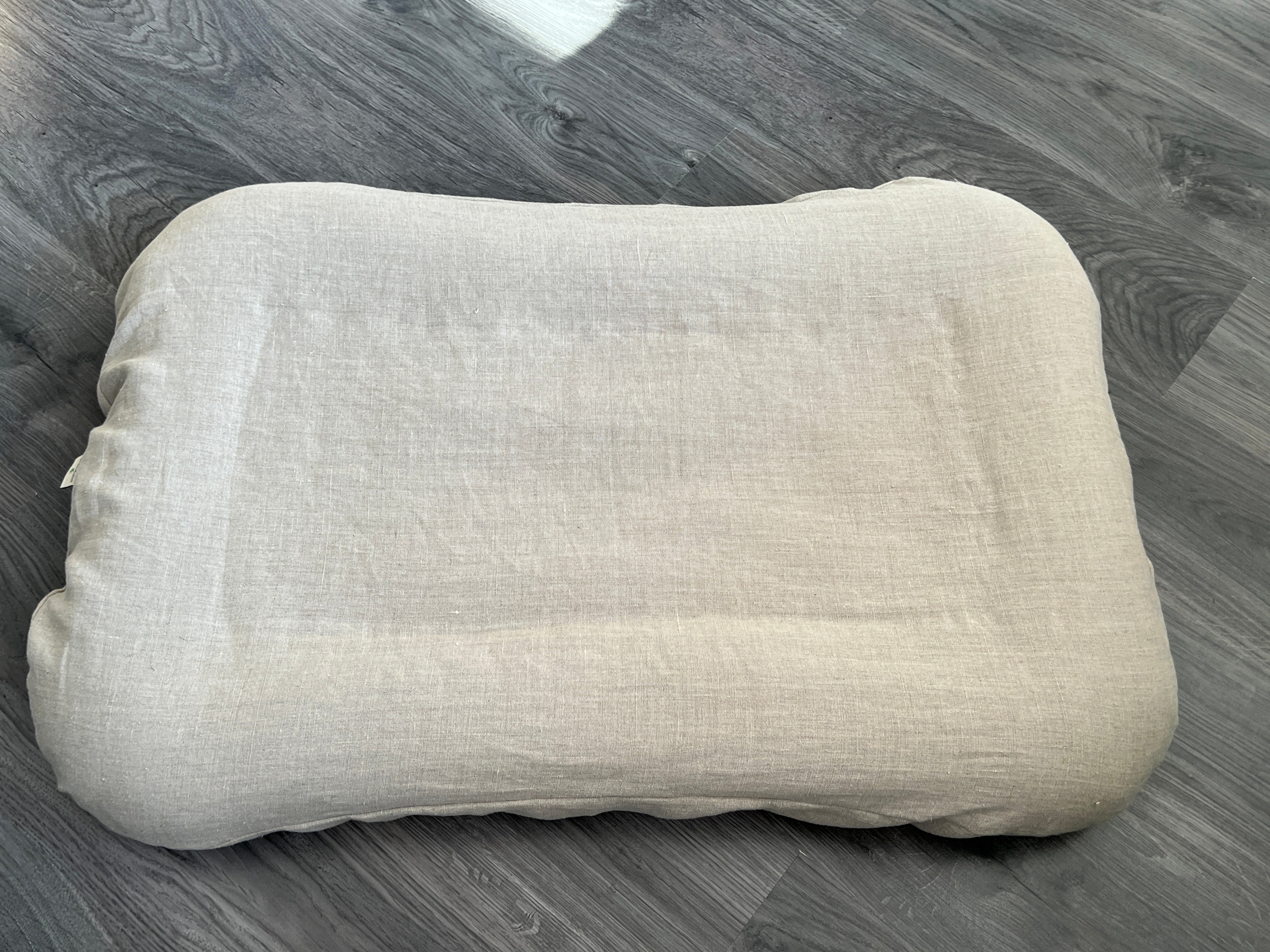 29"x45" (75x115 cm) Hemp Linen Pet Bed Mat Pad Cushion Removable Washable Linen Cover Organic Hemp Fiber Filler Natural Linen Fabric