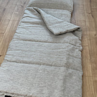 Kinder Garden Hemp Linen Sleep Bag with Pillow School Nap Mat Kids Organic Hemp Fiber Filling in Linen Fabric blanket quilt, hand made
