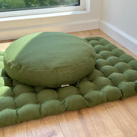 Meditation Set Zafu & Zabuton with Buckwheat hulls Meditation pillow Meditation cushion Meditation pouf Zen cushion Meditation Space Yoga