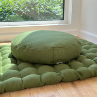 Meditation Set Zafu & Zabuton with Buckwheat hulls Meditation pillow Meditation cushion Meditation pouf Zen cushion Meditation Space Yoga