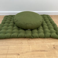 Meditation Set Zafu & Zabuton with Buckwheat hulls Meditation pillow Meditation cushion Meditation pouf Zen cushion Meditation Space Yoga