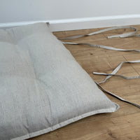 HEMP Topper / Futon / Shikibuton Mat 3” thick filled organic hemp fiber filler in Hemp fabric Custom Size Hand made