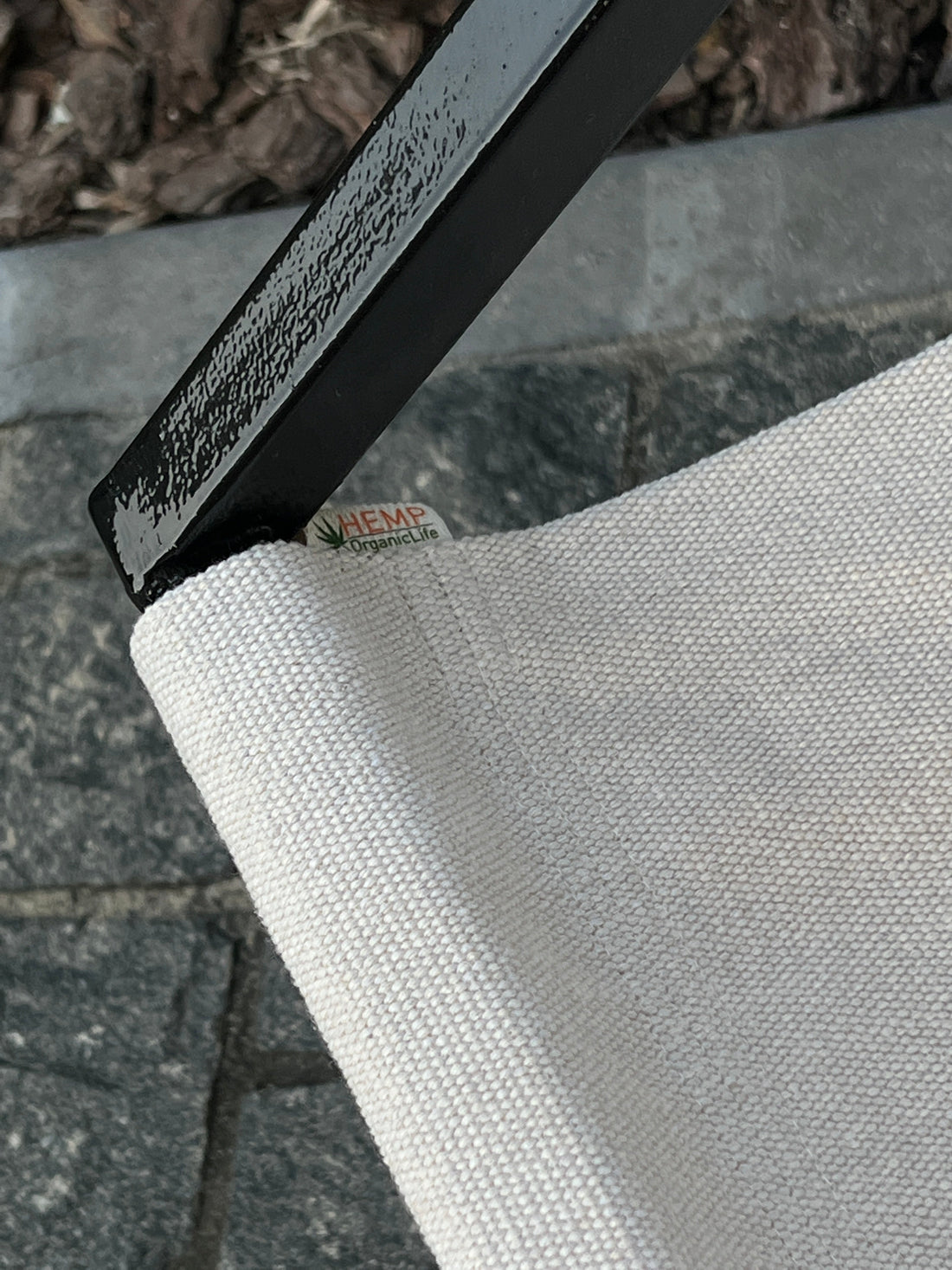 Metal Armchair Lounge Sling Chair Thick Linen Fabric Modern Minimalist Scandinavian Shipped Disassembled Hand Made to order