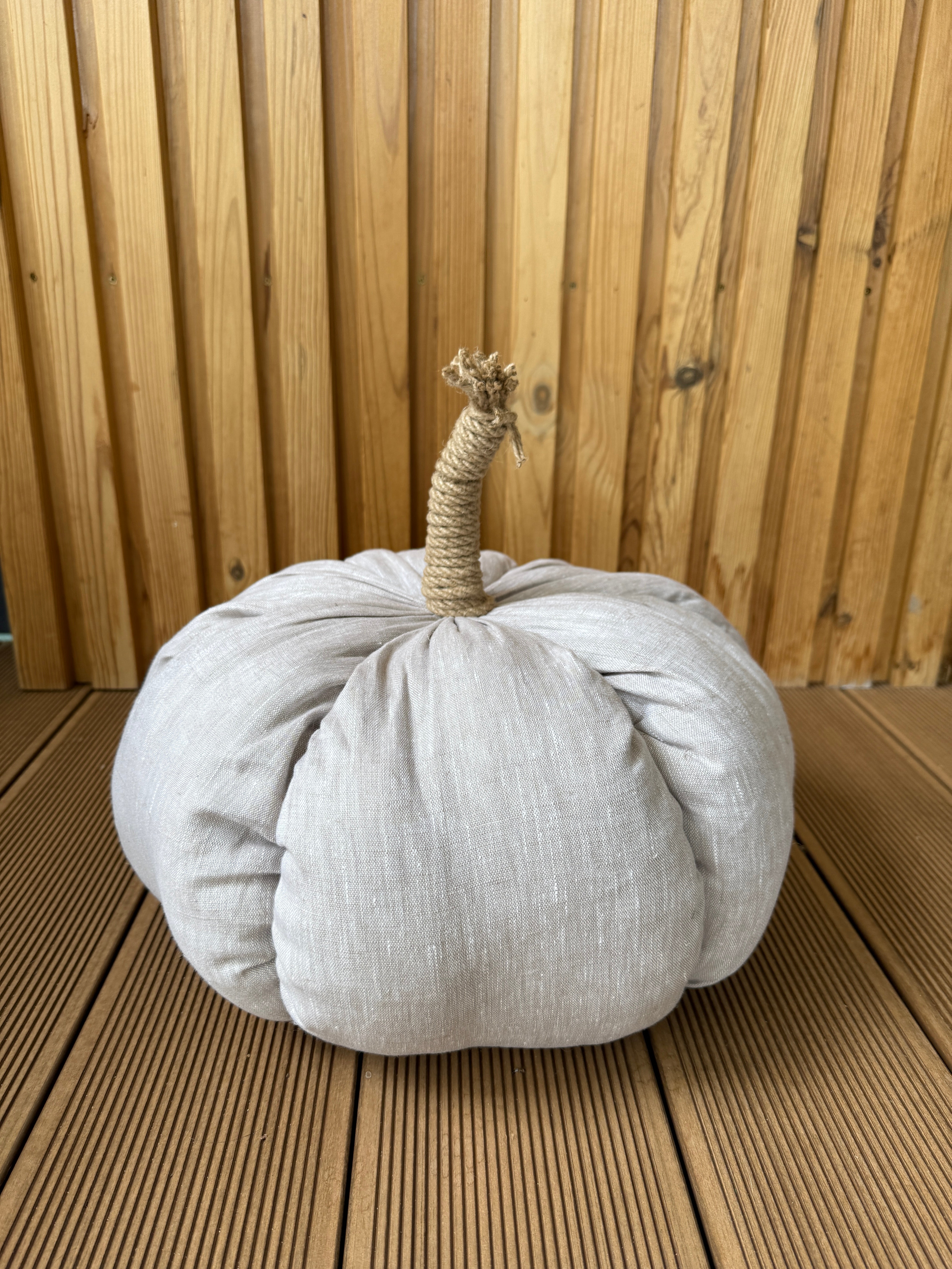 HEMP Linen Home Decor filled Natural Hemp Fiber - Hemp Textile Pumpkins - Naturally Cozy - Eco-Friendly Autumn Decor