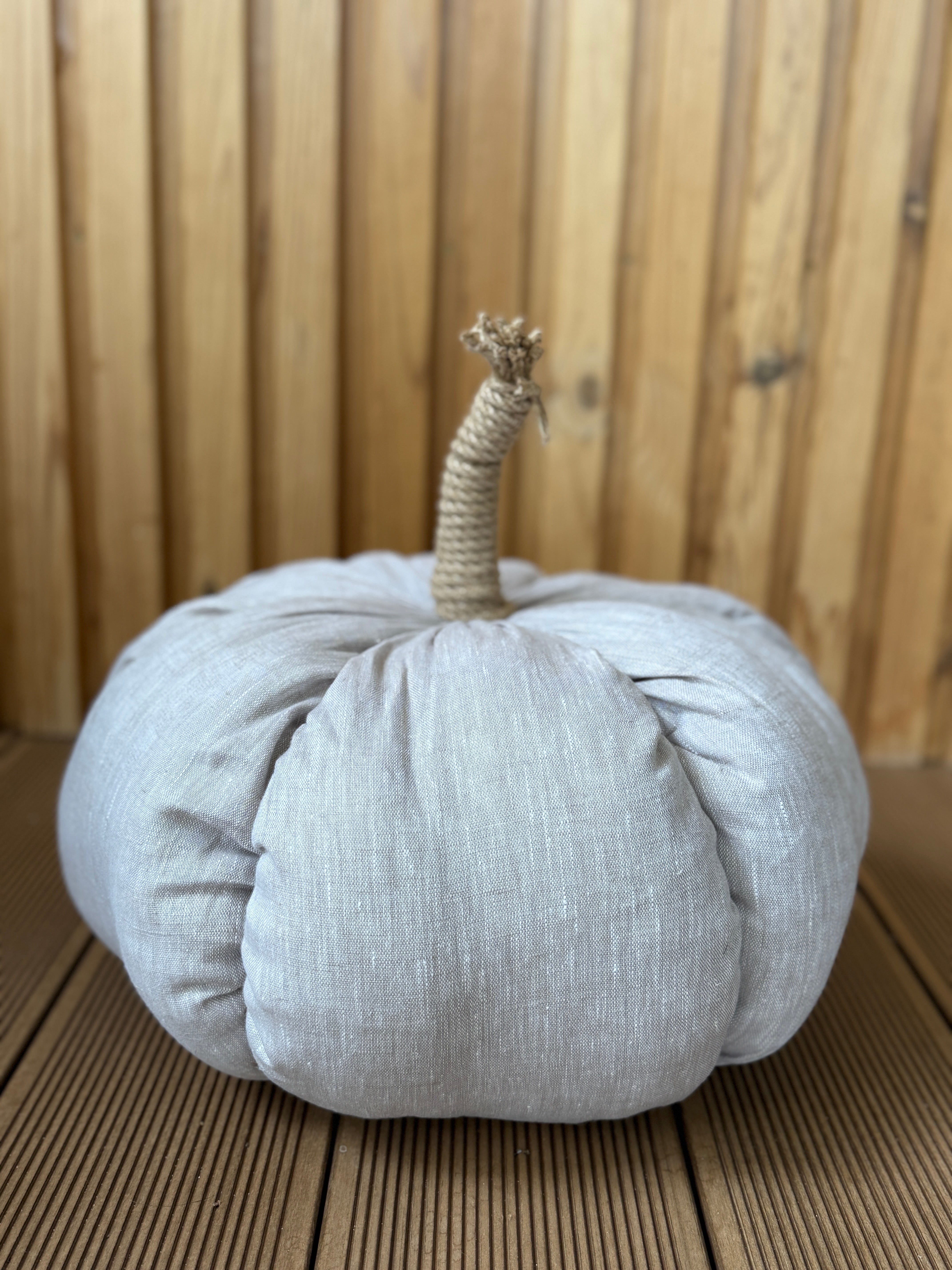 HEMP Linen Home Decor filled Natural Hemp Fiber - Hemp Textile Pumpkins - Naturally Cozy - Eco-Friendly Autumn Decor