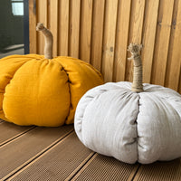 HEMP Linen Home Decor filled Natural Hemp Fiber - Hemp Textile Pumpkins - Naturally Cozy - Eco-Friendly Autumn Decor