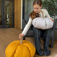 HEMP Linen Home Decor filled Natural Hemp Fiber - Hemp Textile Pumpkins - Naturally Cozy - Eco-Friendly Autumn Decor