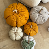 HEMP Linen Home Decor filled Natural Hemp Fiber - Hemp Textile Pumpkins - Naturally Cozy - Eco-Friendly Autumn Decor