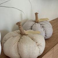 HEMP Linen Home Decor filled Natural Hemp Fiber - Hemp Textile Pumpkins - Naturally Cozy - Eco-Friendly Autumn Decor