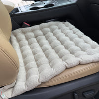 Linen Car lower Seat Cover Pad filled Organic Buckwheat Hulls in Linen Fabric Massage bottom Seat Cover Buckwheat Organic Hand Made
