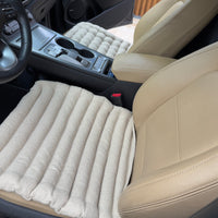 Linen Car lower Seat Cover Pad filled Organic Buckwheat Hulls in Linen dense Fabric Massage bottom Seat Cover Buckwheat Organic Hand Made