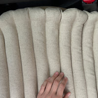 Linen Car lower Seat Cover Pad filled Organic Buckwheat Hulls in Linen dense Fabric Massage bottom Seat Cover Buckwheat Organic Hand Made