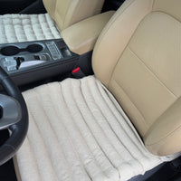 Linen Car lower Seat Cover Pad filled Organic Buckwheat Hulls in Linen dense Fabric Massage bottom Seat Cover Buckwheat Organic Hand Made
