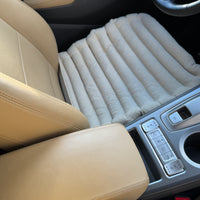 Linen Car lower Seat Cover Pad filled Organic Buckwheat Hulls in Linen dense Fabric Massage bottom Seat Cover Buckwheat Organic Hand Made