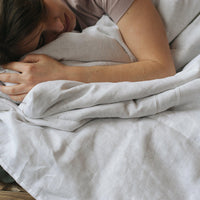 Natural HEMP Linen blanket quilt - filler organic Hemp fiber in natural linen fabric customer sizes