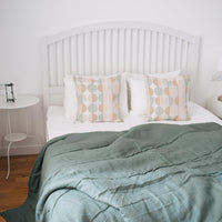 Natural Hemp Linen Blanket "Wood" quilt - linen organic fabric + filler organic Hemp fiber