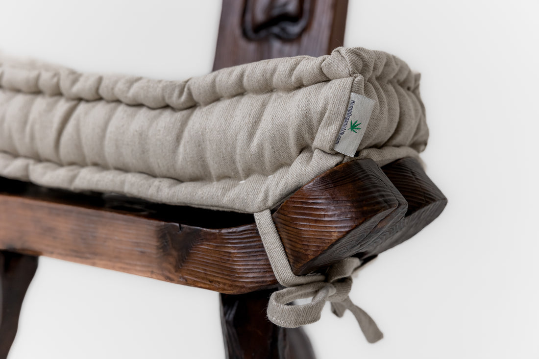 Custom Size Hemp Linen Cushions filled organic Hemp Fiber in Natural non-dyed Linen Fabric / Floor Cushion Pillow Seat Special size