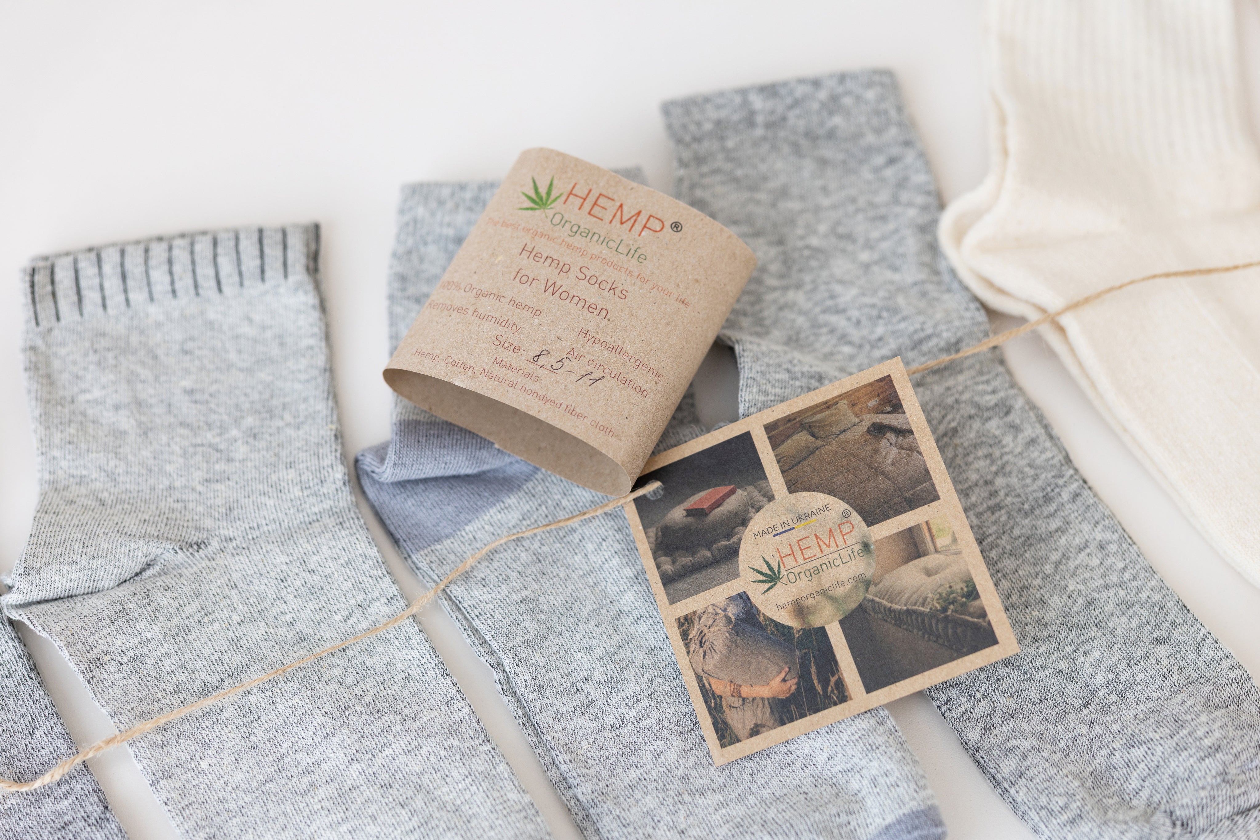 Hemp Socks Set 6+1 Pairs | Natural Eco Socks for Men & Women | Breathable Hemp Fiber | Weekly Socks Bundle + Free Pair