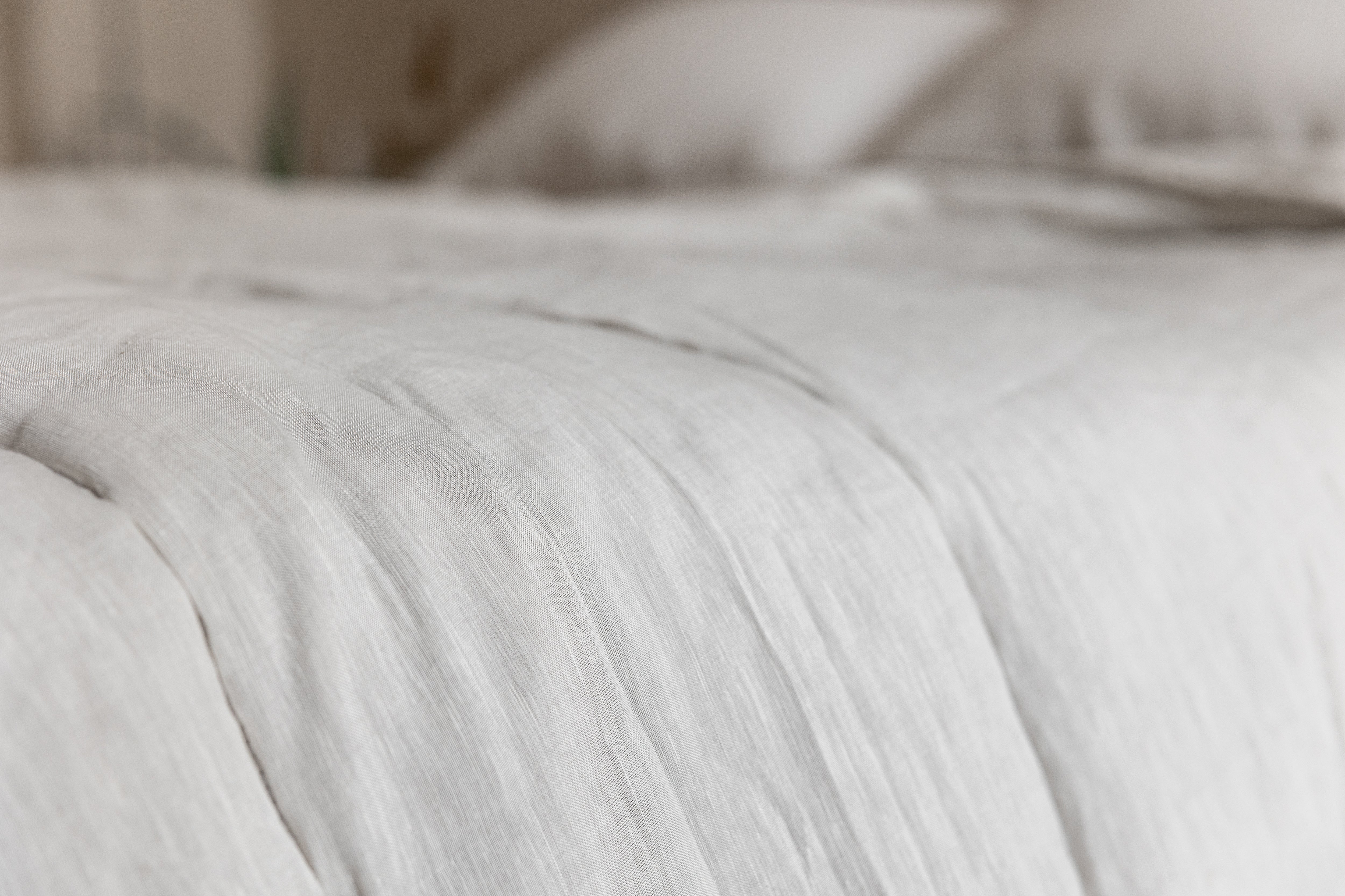 Unique Aloe Linen Hemp Blanket filled organic Hemp Fiber in aloe linen fabric Full Queen King Custom Size Hand Made off-white color