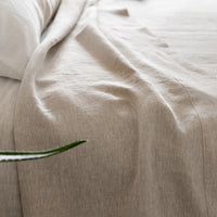 Natural Linen Bedspread, Undyed Linen Bed Couch Cover, Rustic bedding, Large bed throw, Heavy linen fabric, Full Queen King Coverlet Quilt