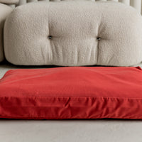 Hemp Pet Mat Pad Cushion Removable Washable 100% Cotton salmon velvet Cover Organic Hemp Fiber Filler in Natural Cotton Fabric Padded Dog